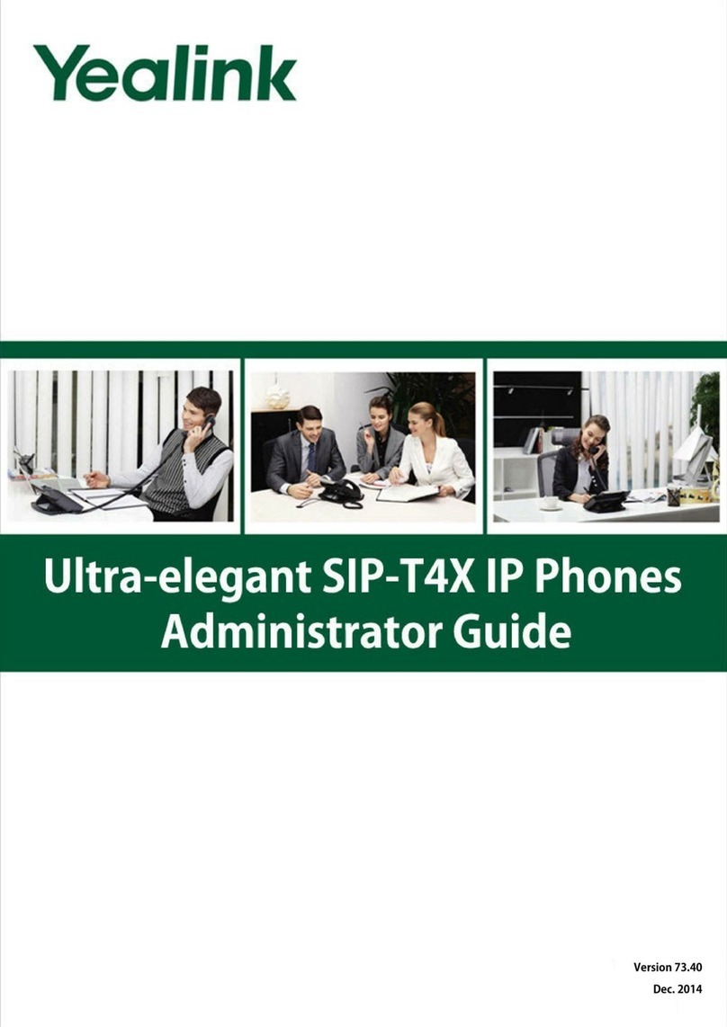 Yealink SIP-T4X Service manual Yealink SIP-T4X Service manual