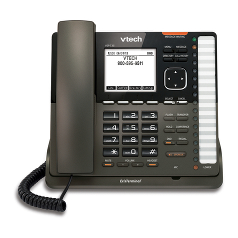 V-tech VSP735 Administrator and provisioning manual