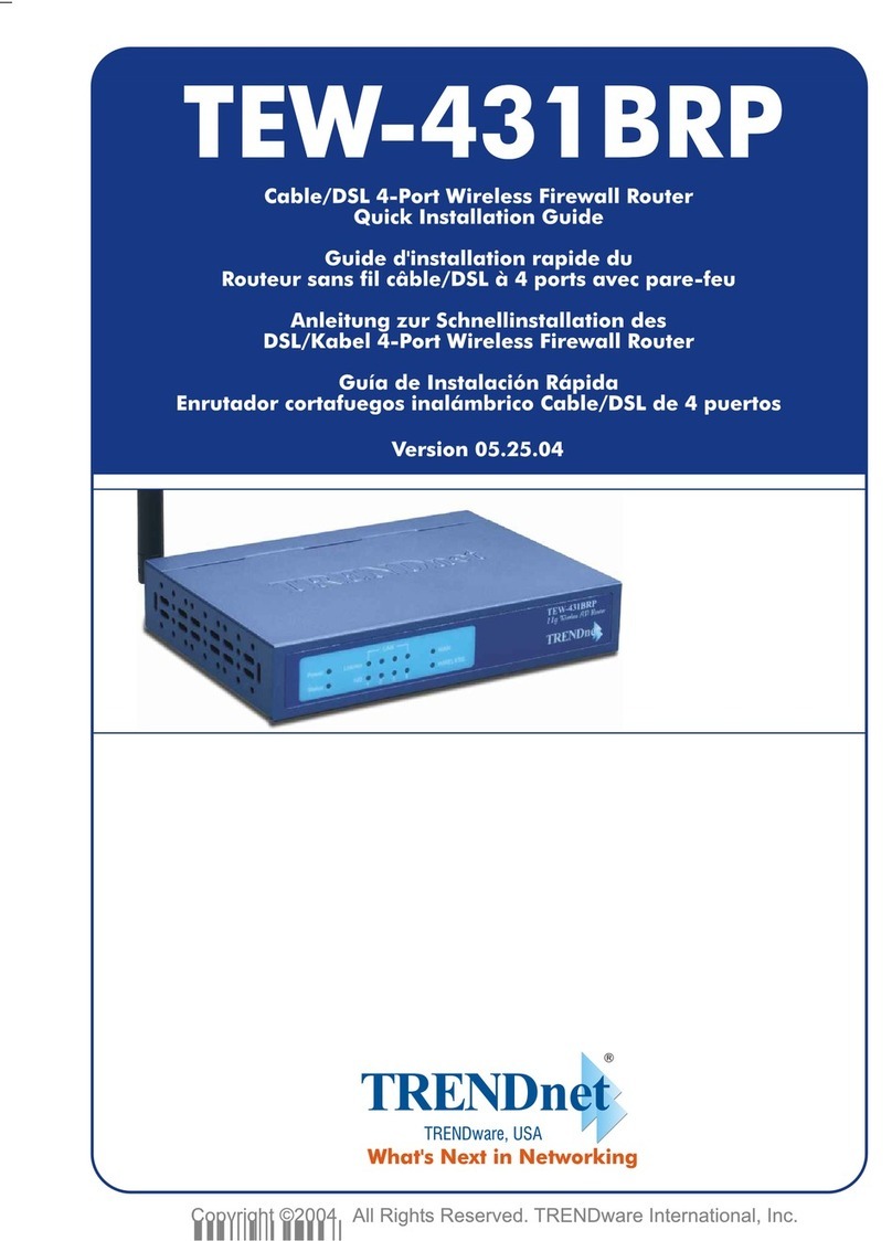 TRENDnet TEW-431BRP Quick installation guide TRENDnet TEW-431BRP Quick installation guide
