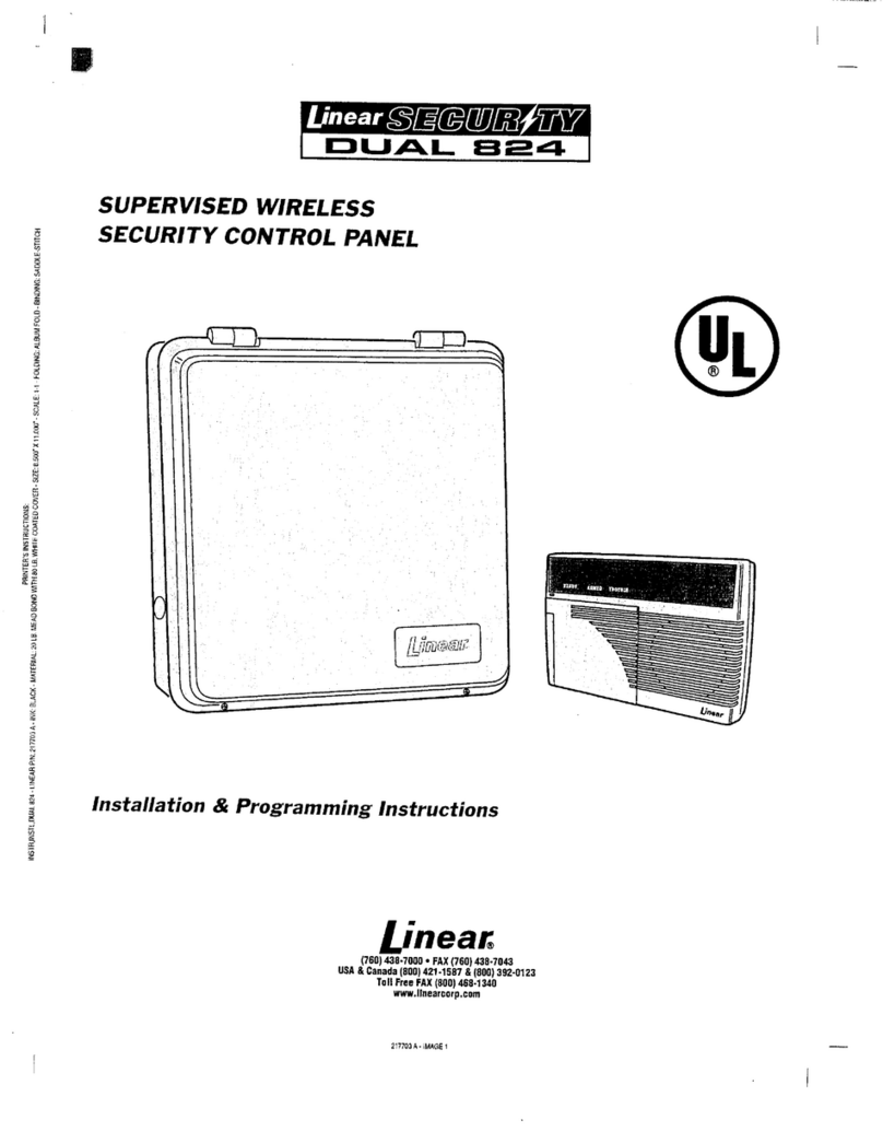 Linear Security DUAL 824 User manual