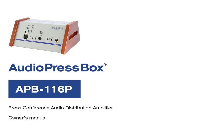 Audio Press Box APB-116P owner's guide