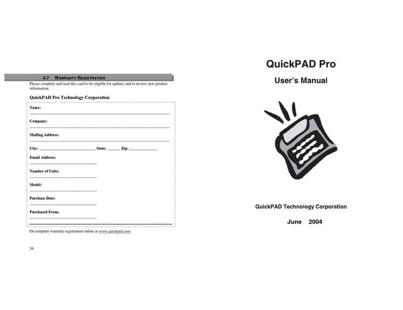 QuickPad PRO user manual
