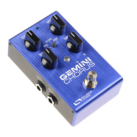 Source Audio Gemini Chorus User manual