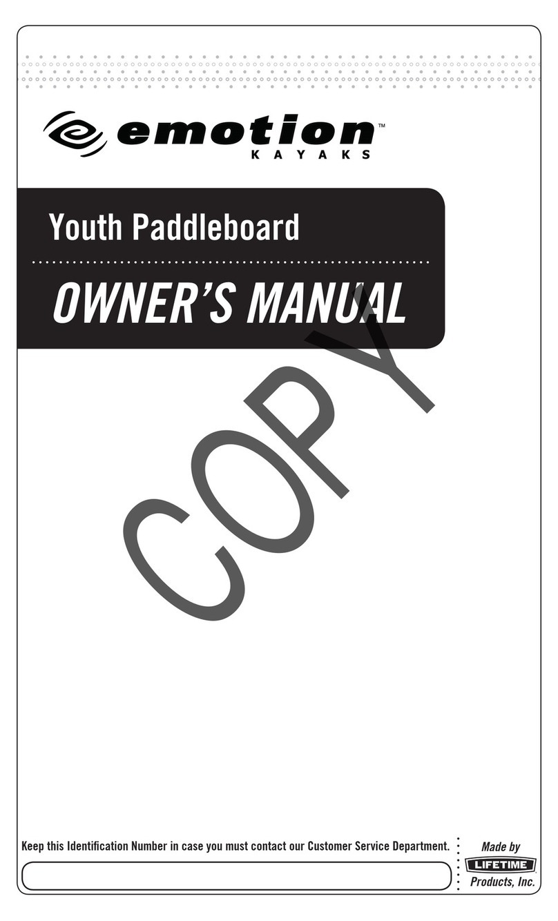 e-motion Youth Paddleboard owner's manual