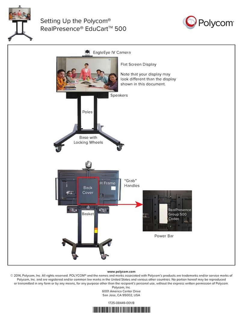 Polycom RealPresence EduCart 500 User instructions Polycom RealPresence EduCart 500 User instructions