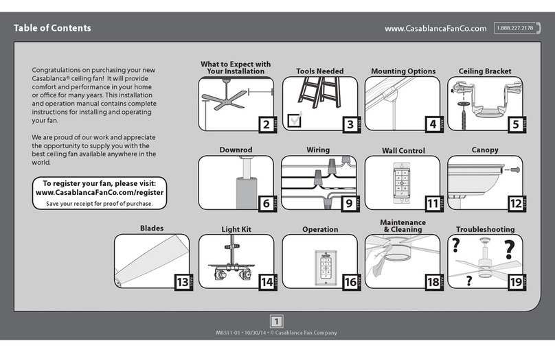 Casablanca M8511-01W User manual
