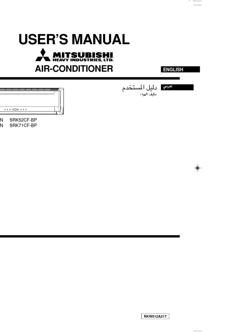 Mitsubishi SRK52CF-BN User manual