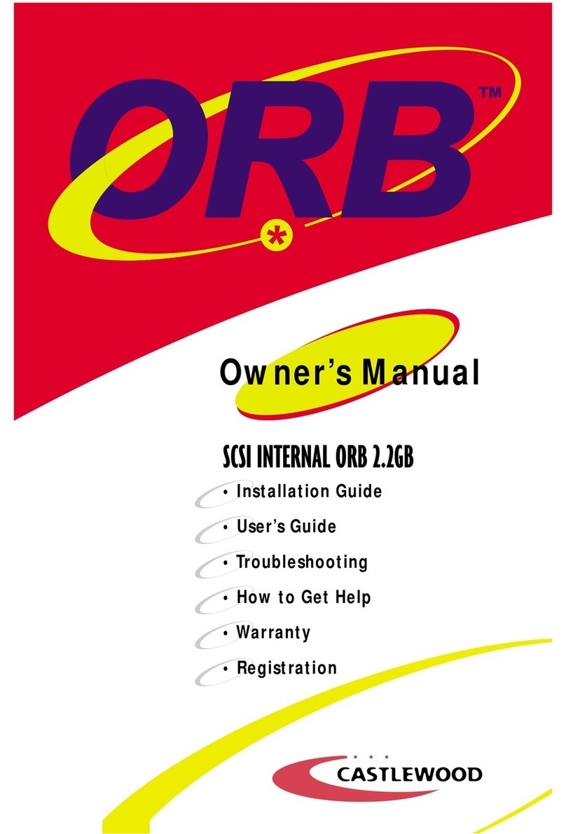 ORB SCSI INTERNAL owner's manual