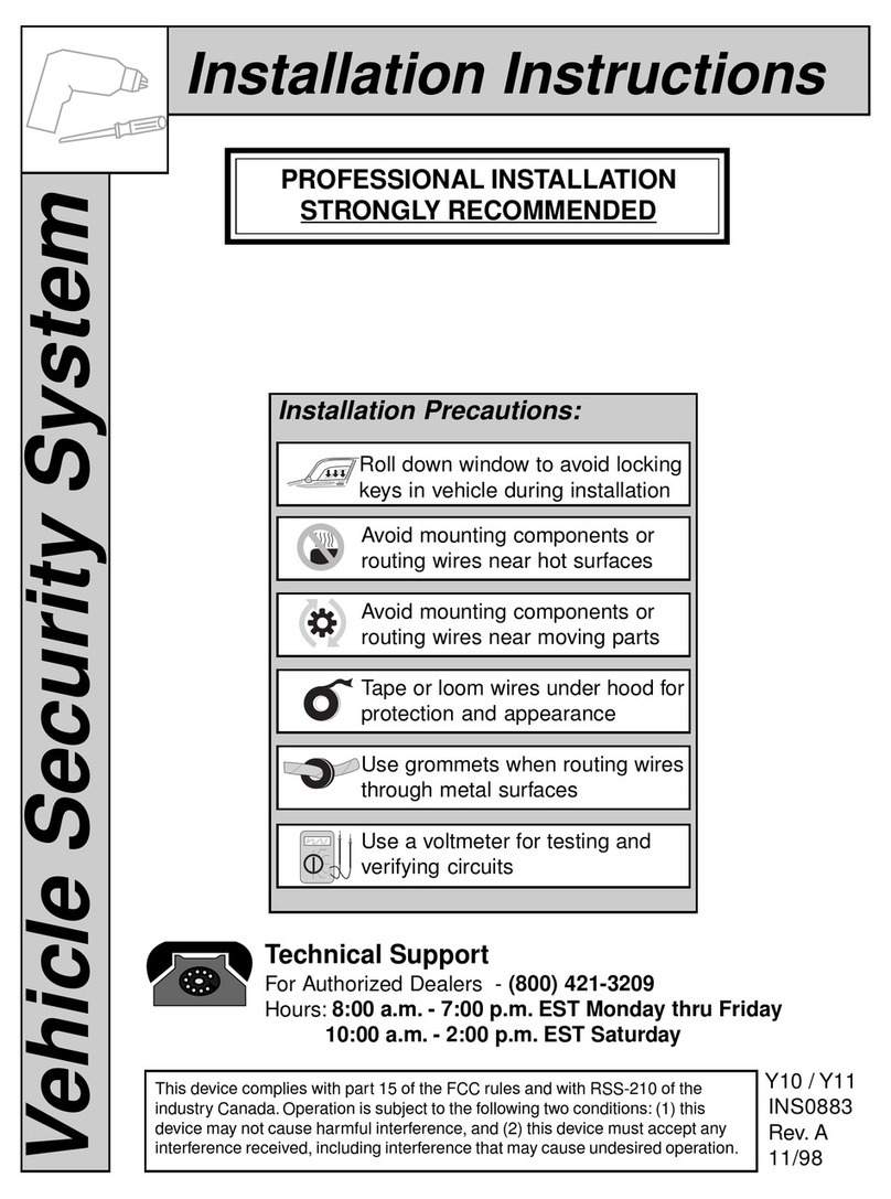 Voxx ELITE911 installation instructions