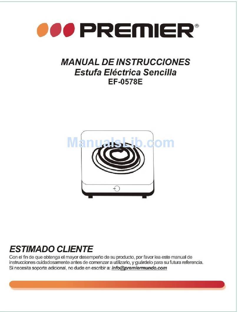 Premier EF-0578E instruction manual
