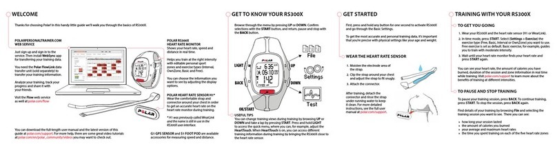 Polar Electro RS300X Getting started guide