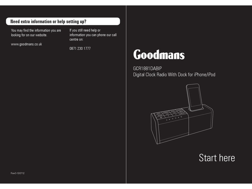 Goodmans GCR1881DABIP user manual