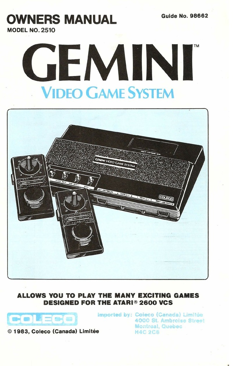 Gemini 2510 owner's manual