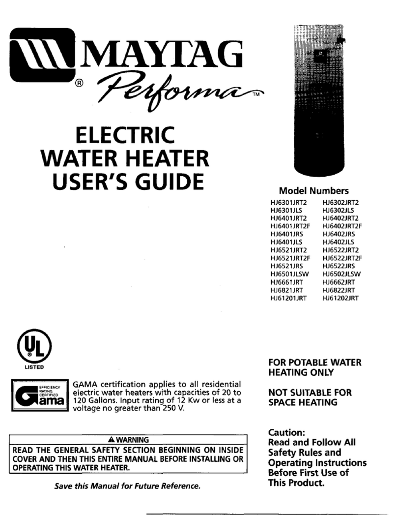 Maytag PerformaHJ6301JRT2 User manual
