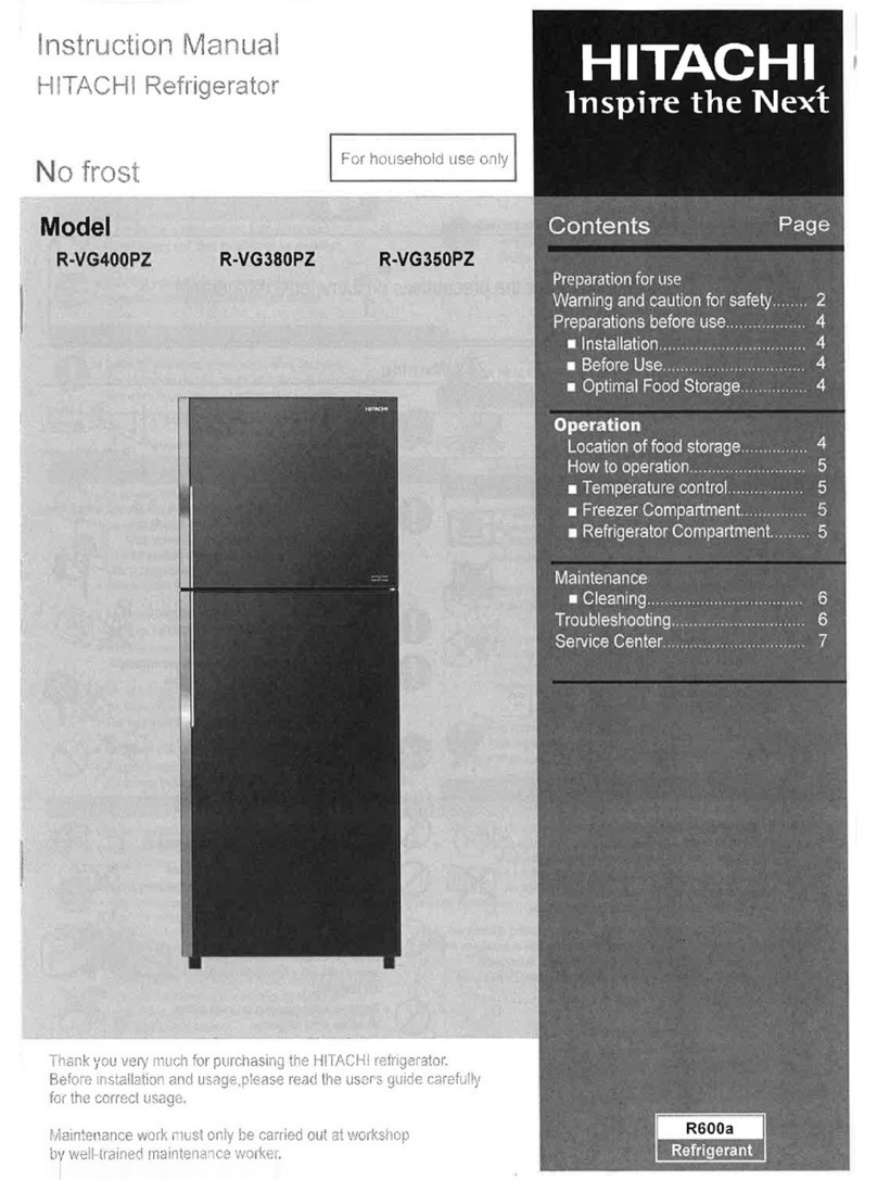 Hitachi R-VG400PZ User manual Hitachi R-VG400PZ User manual