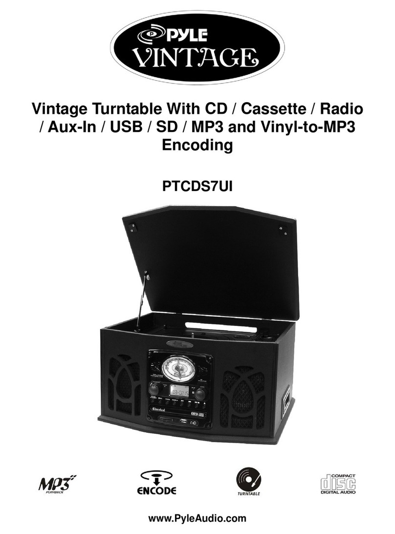 PYLE Audio PTCDS7UI user manual