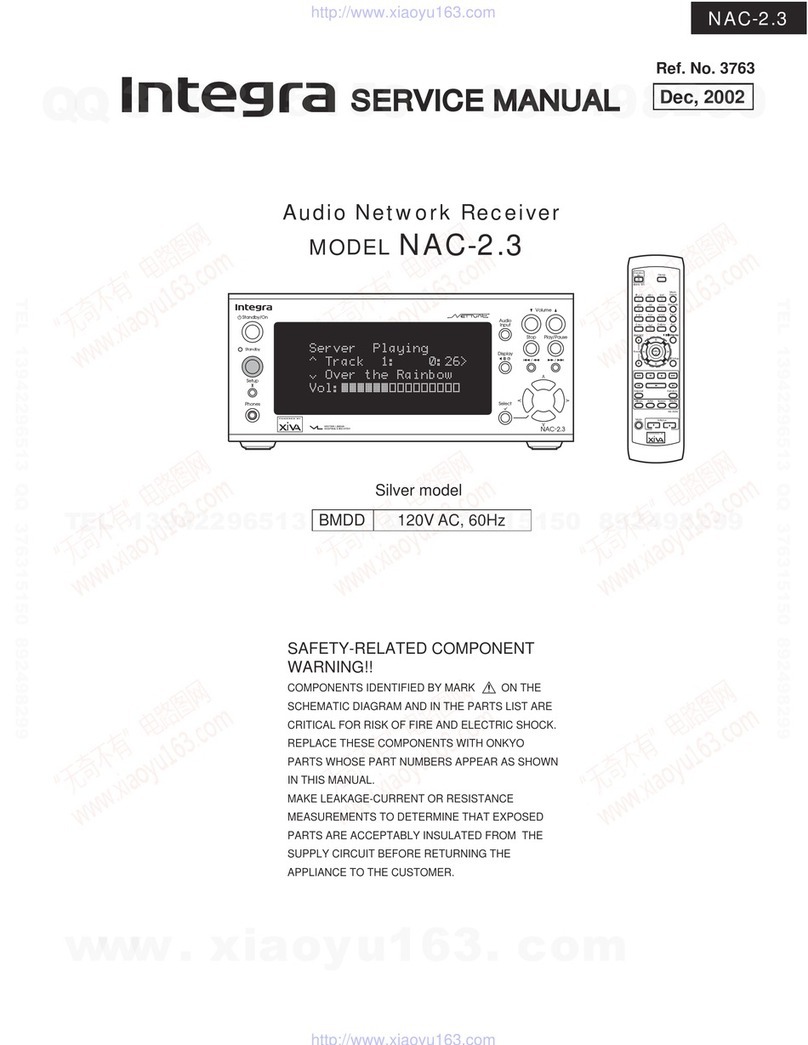 Integra NAC-2.3 User manual
