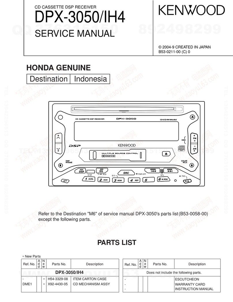 Kenwood DPX-3050/IH4 Service manual