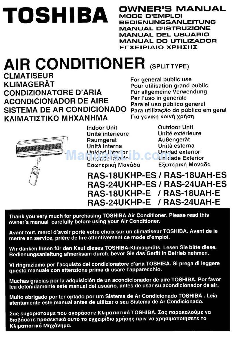 Toshiba RAS-18UKHP-ES User manual