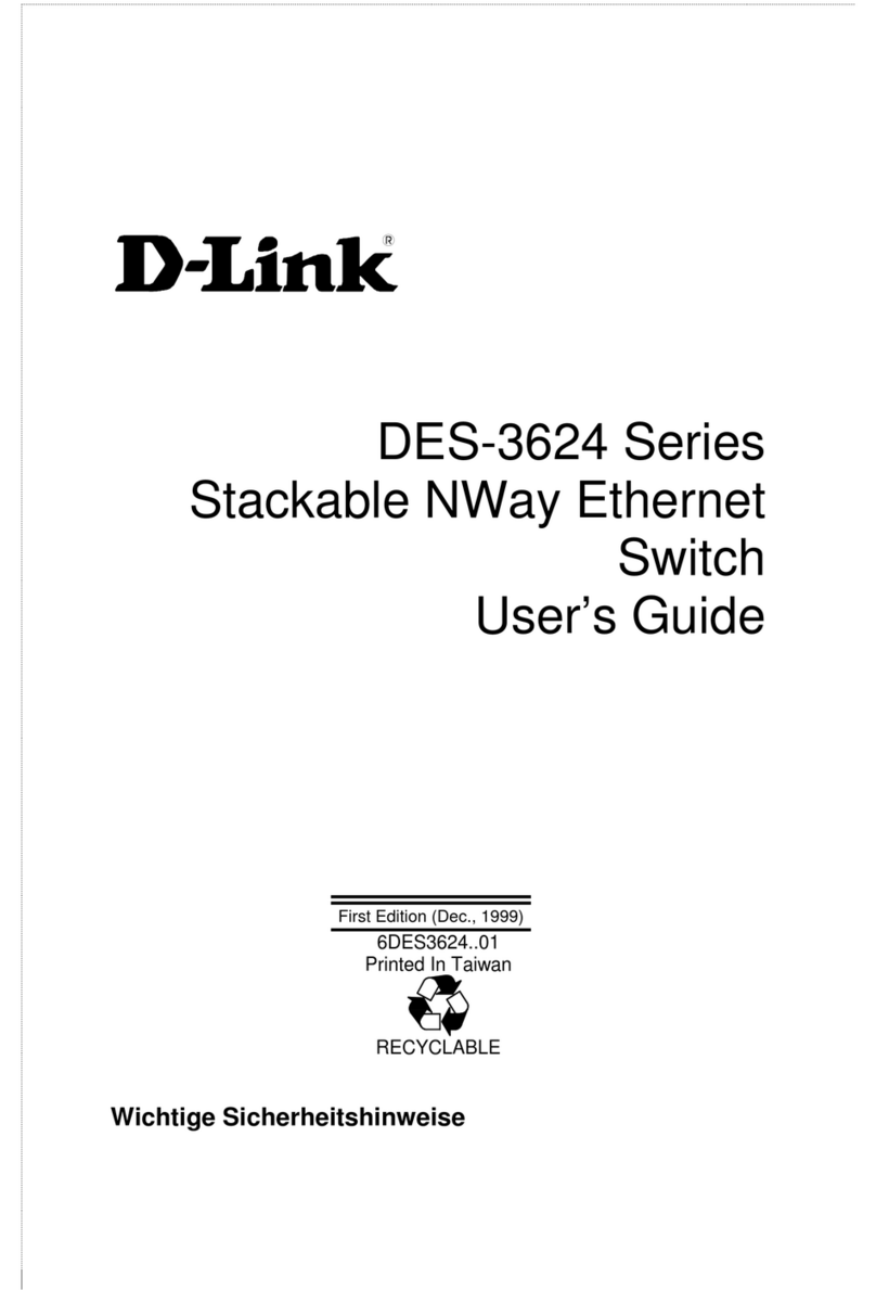 D-Link DES-3624 - Switch - Stackable User manual