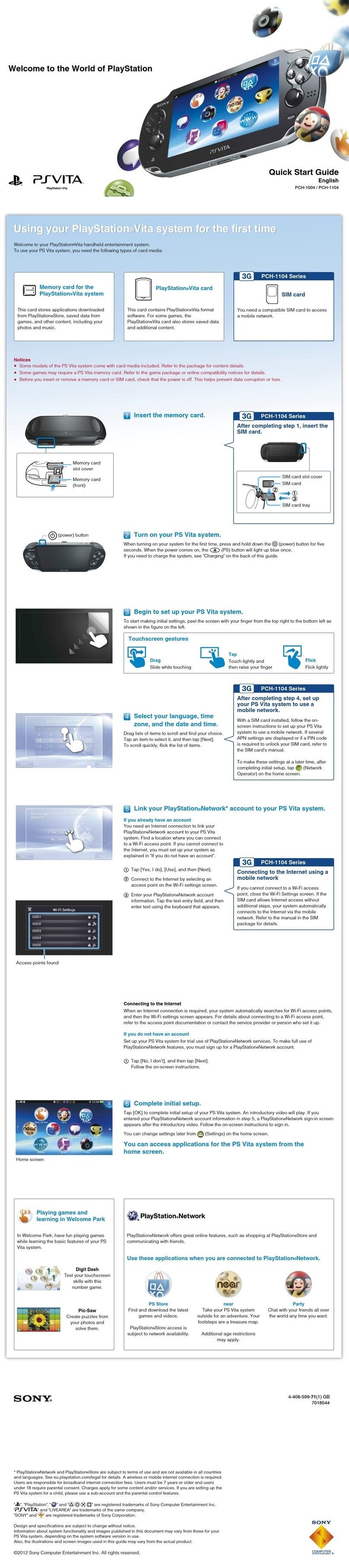 Sony PSVITA User manual