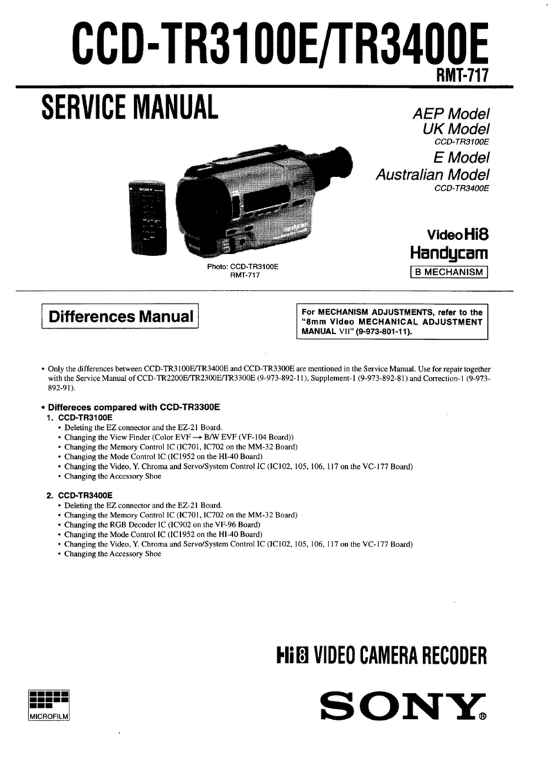 Sony CCD-TR3100E Service manual