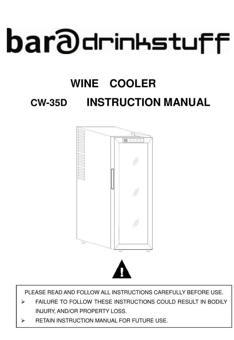 Bar@drinkstuff CW-35D instruction manual