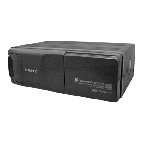 Sony CDX-601 - Compact Disc Changer System User manual