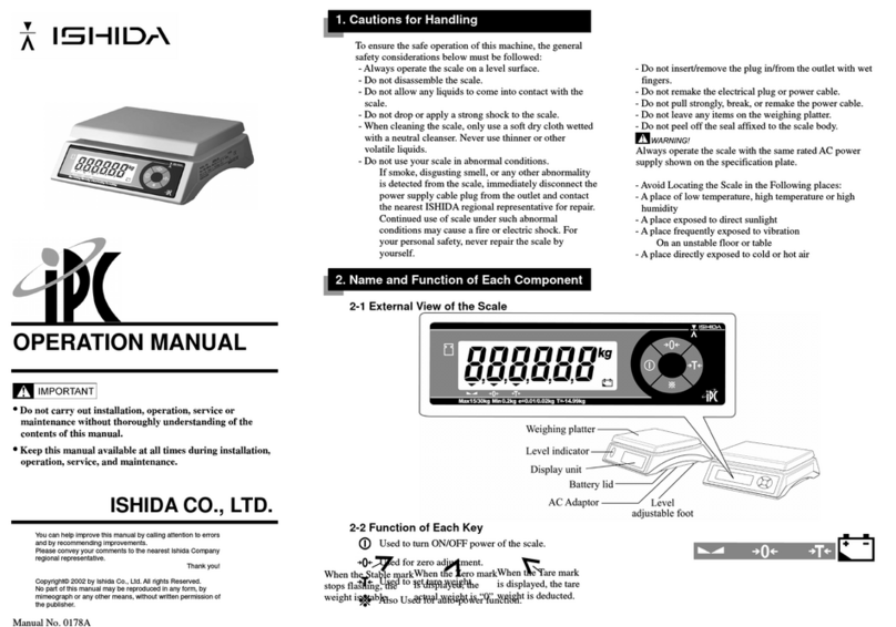 ISHIDA IPC User manual
