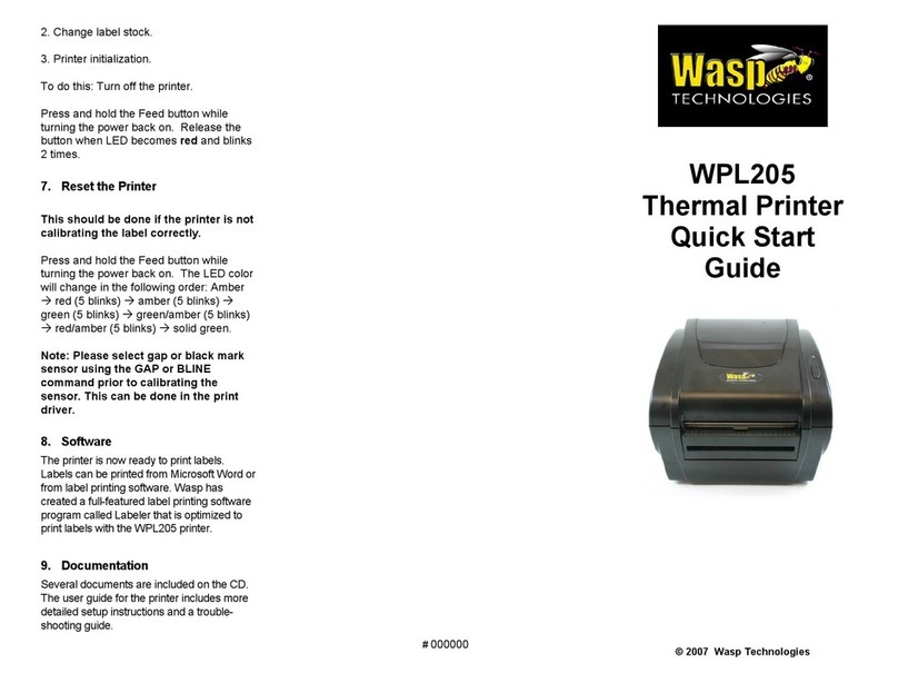 Wasp WPL205 User manual