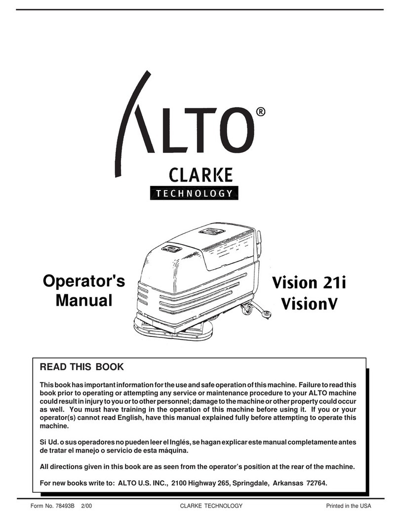 Alto Vision 21i Operator's manual