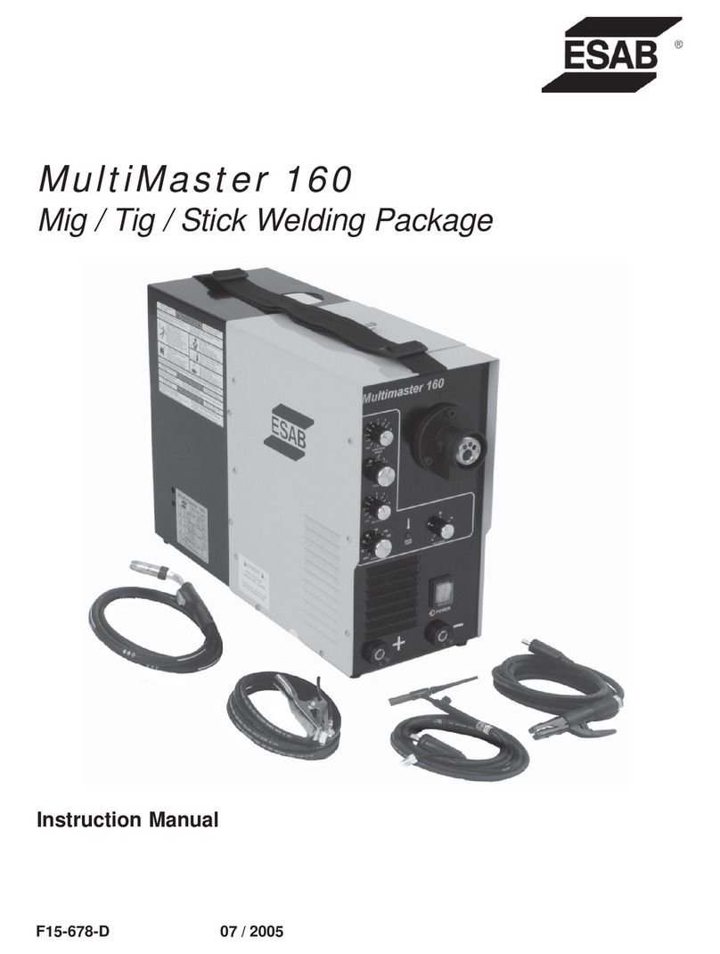 ESAB MultiMaster 160 User manual