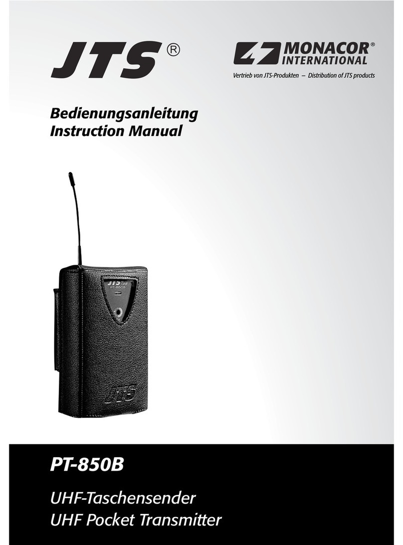 JTS PT-850B User manual