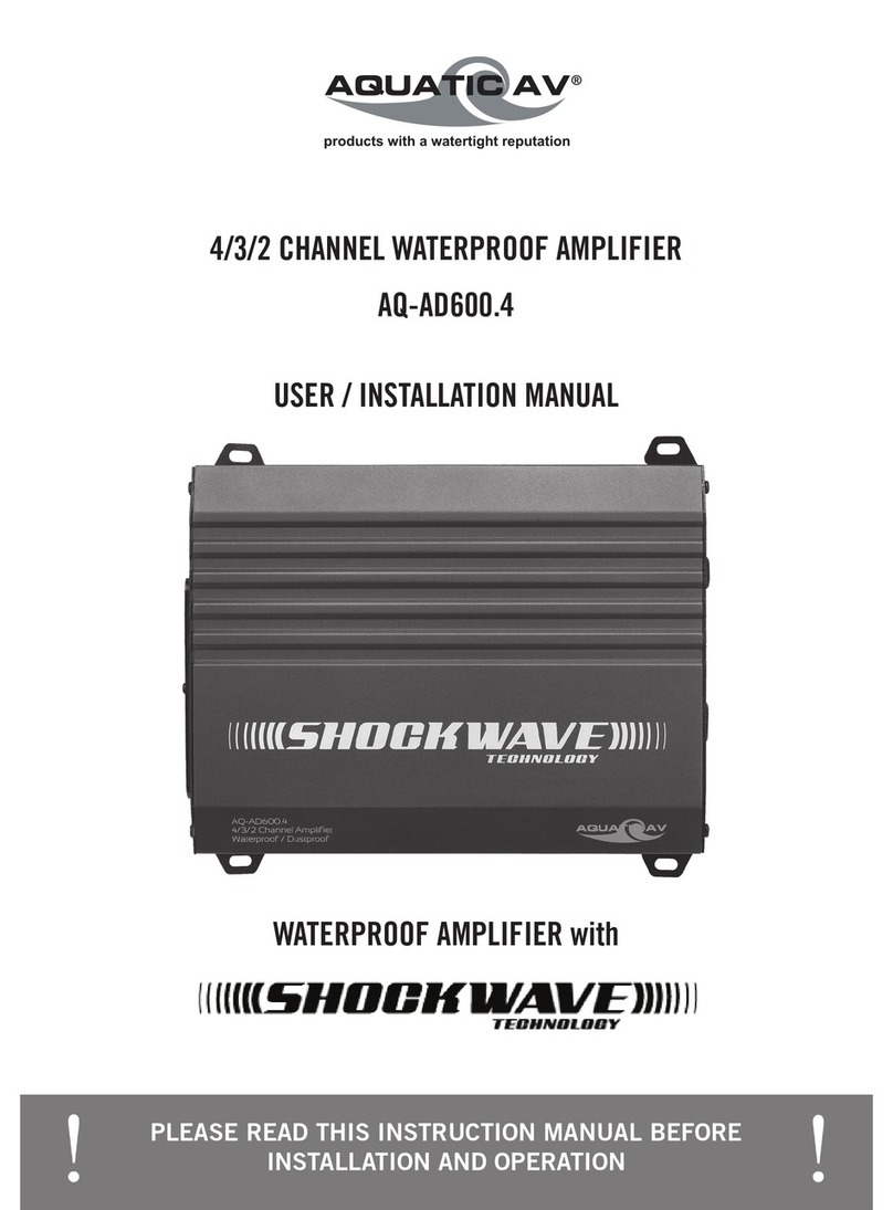 Aquatic AQ-AD600.4 user manual