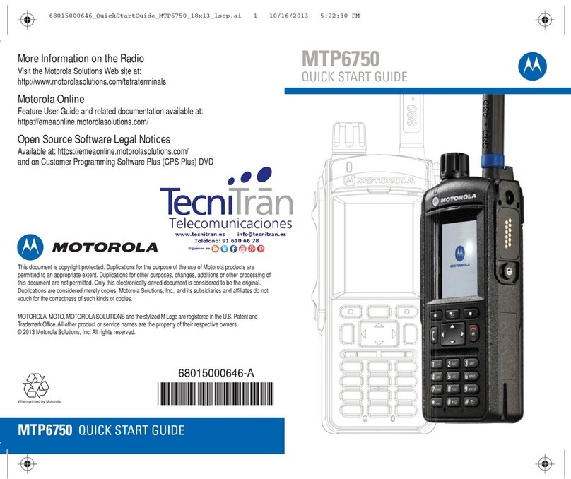 Motorola MTP6750 User manual