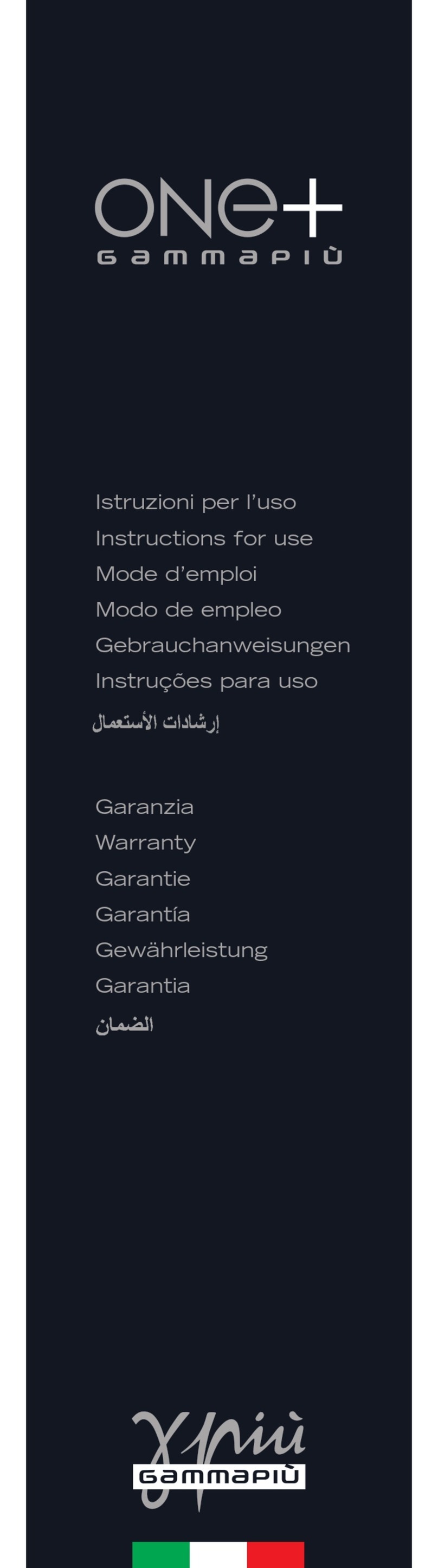 Gamma Piu ONE+ User manual