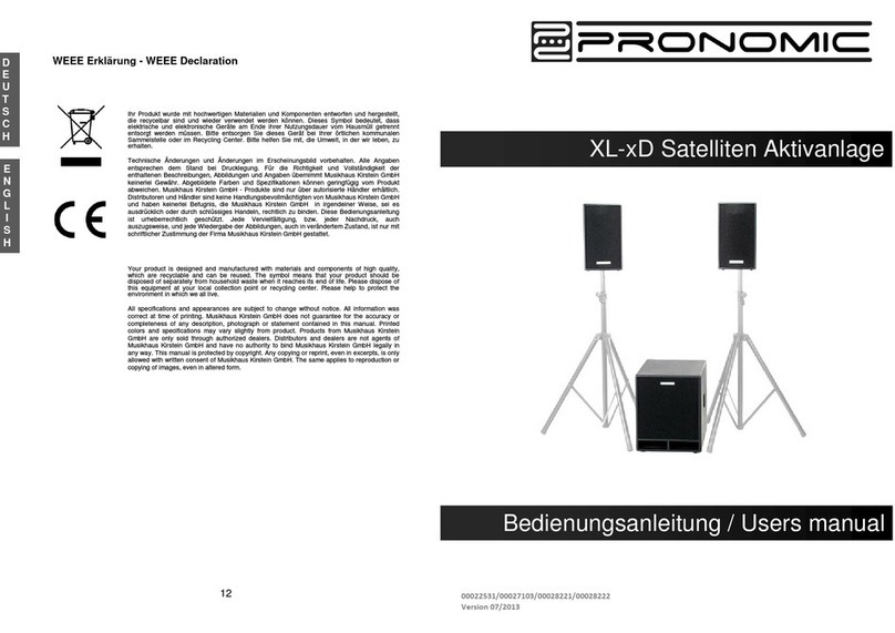 Pronomic XL-xD User manual