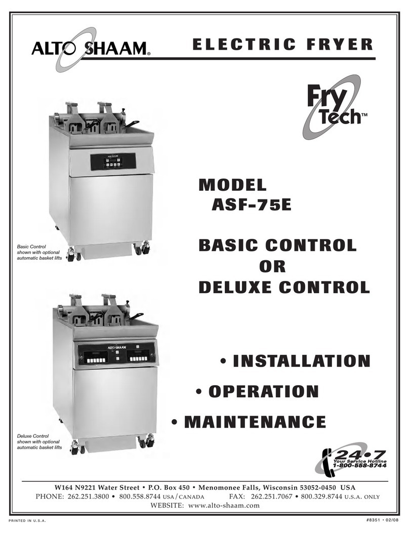 Alto-Shaam FryTech ASF-75E Owner's manual