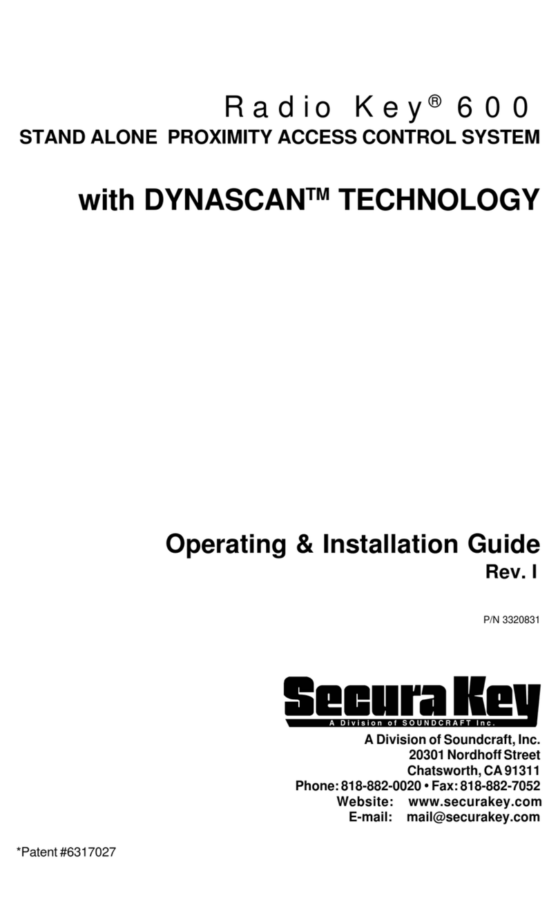 Securakey RADIO KEY 600 Operating & installation guide
