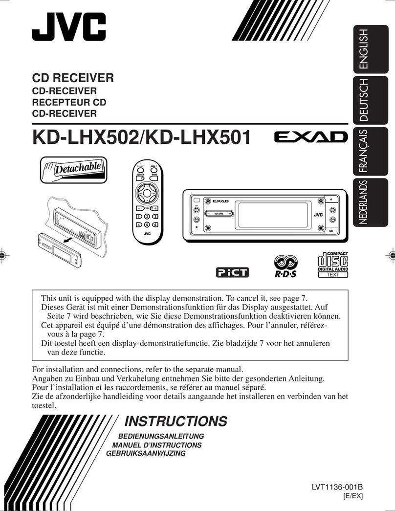 JVC EXAD KD-LHX502 User manual