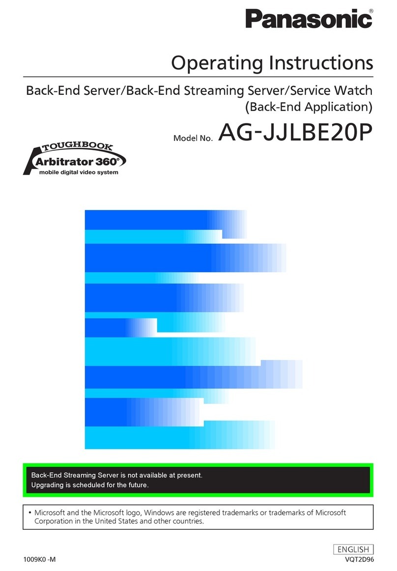 Panasonic AG-JJLBE20P User manual