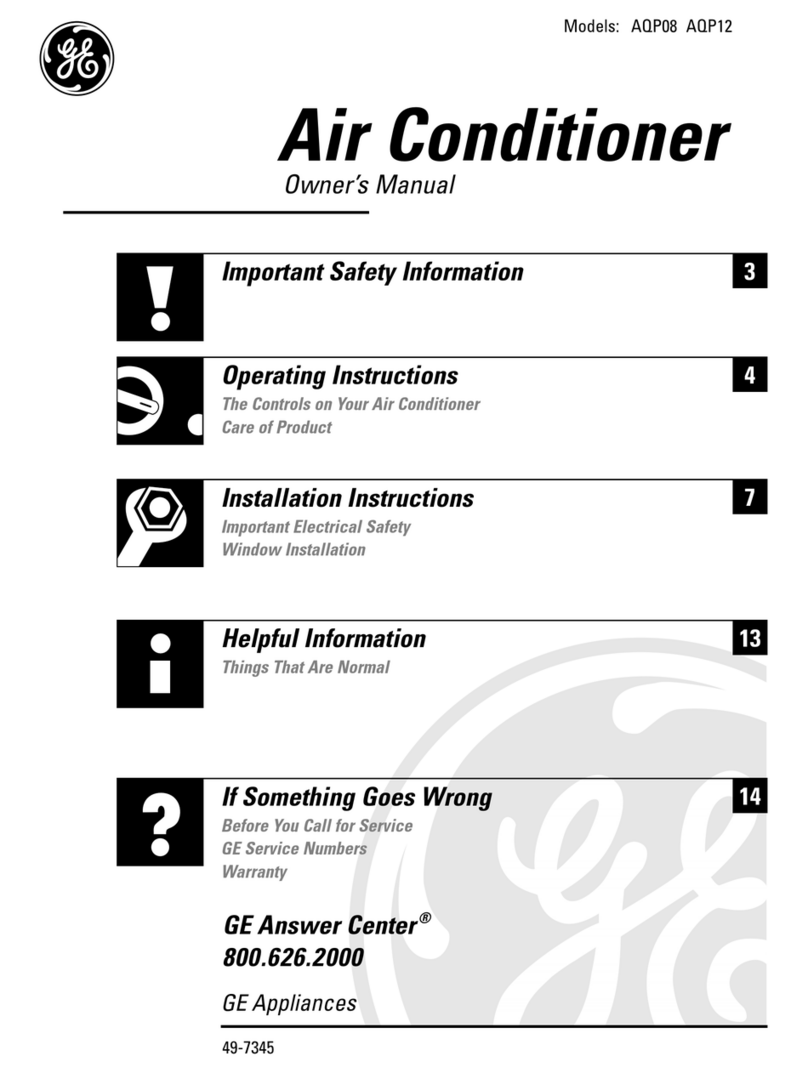 GE AQP08 User manual