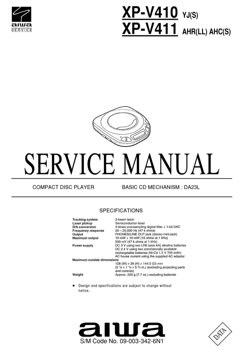 Aiwa XP-V410 Service manual