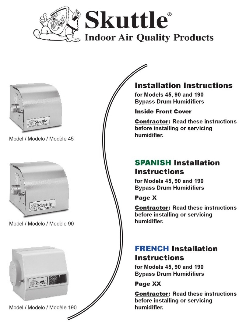 Skuttle Indoor Air Quality Products 45 installation instructions