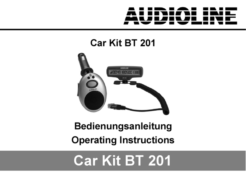 AUDIOLINE BT 201 operating instructions