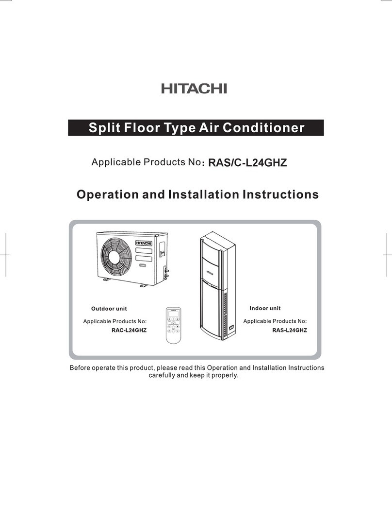Hitachi RAC-L24GHZ User manual