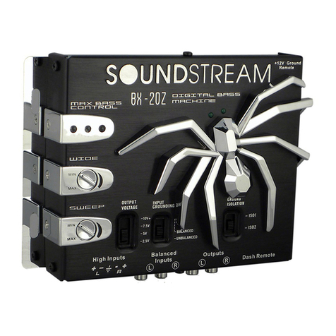 Soundstream BX-20Z Owner's manual and installation guide