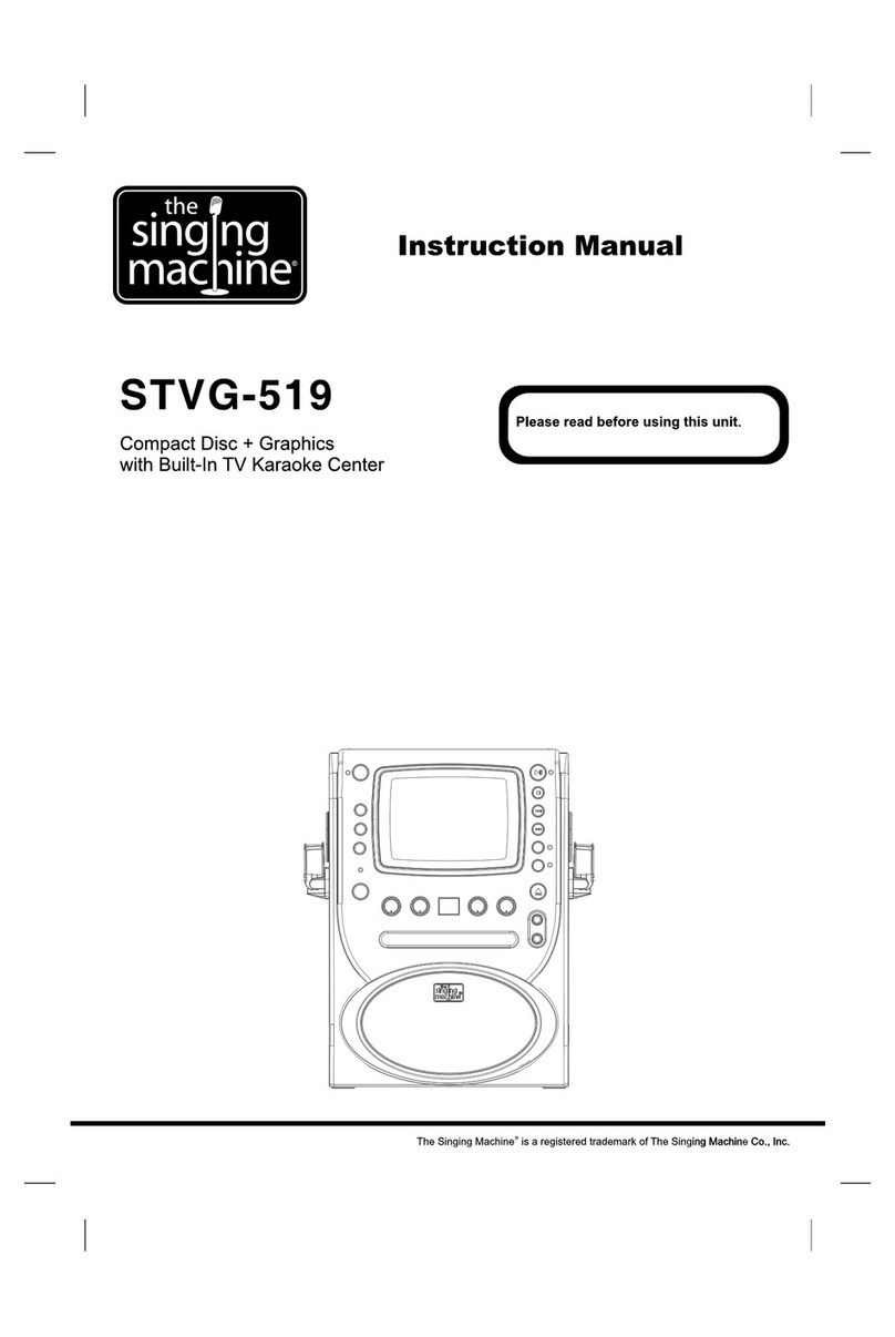 The Singing Machine STVG-519 instruction manual