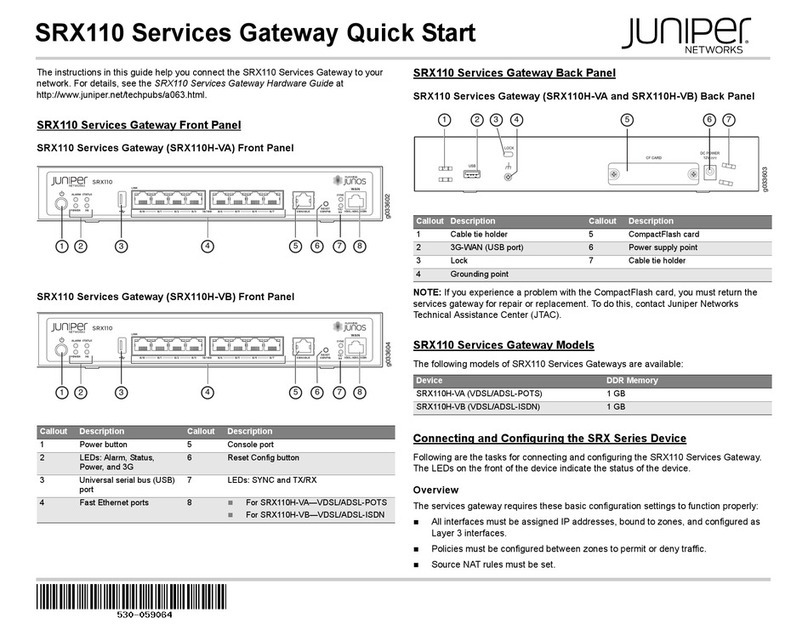 Juniper SRX110 User manual