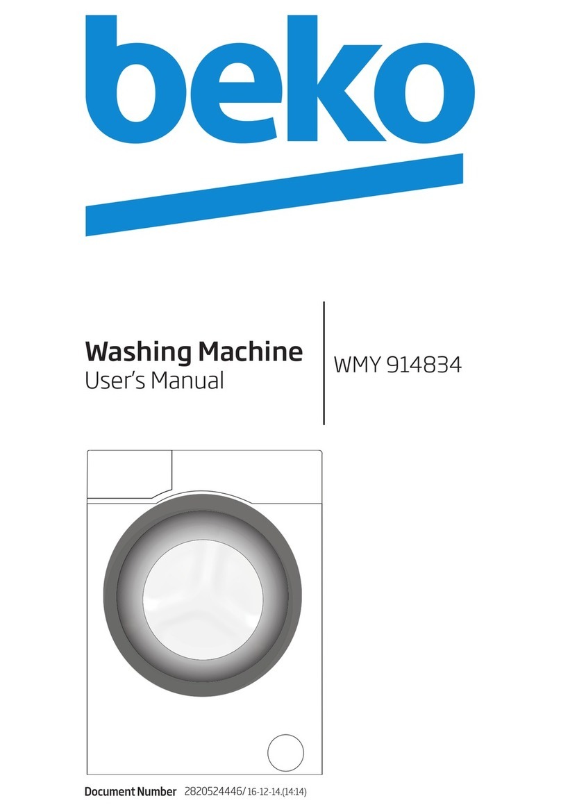 Beko WMY 914834 User manual